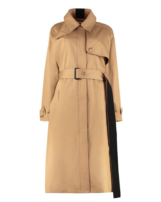 Givenchy Natural Back-striped Cotton Gabardine Trench Coat