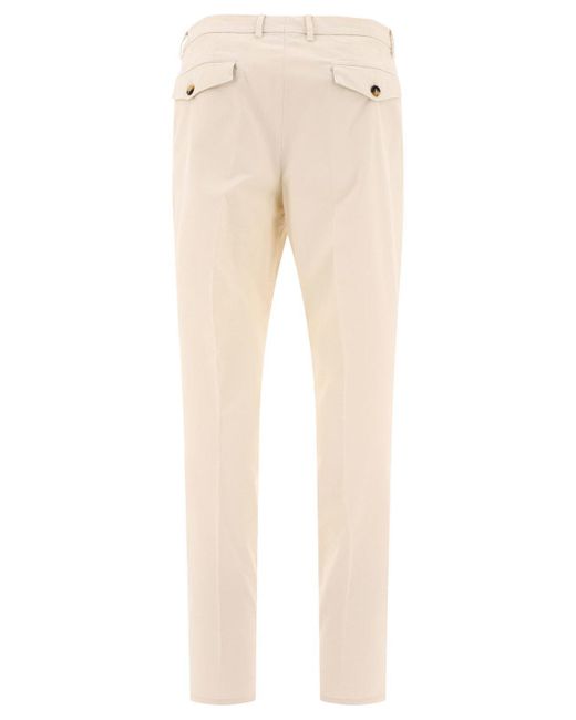 Brunello Cucinelli Natural Leisure Fit Trousers for men