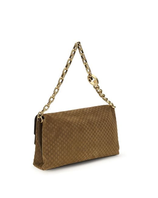 Gucci Brown Shoulder Bag Suede Pepper/Pepper Outer: Handbags