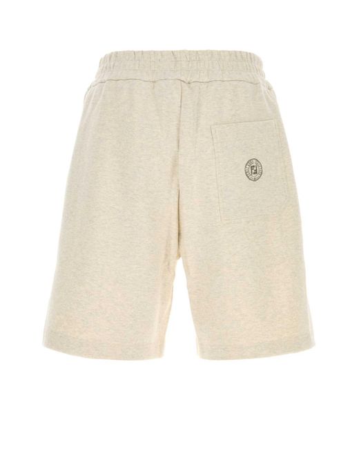 Fendi Natural Cotton Shorts for men