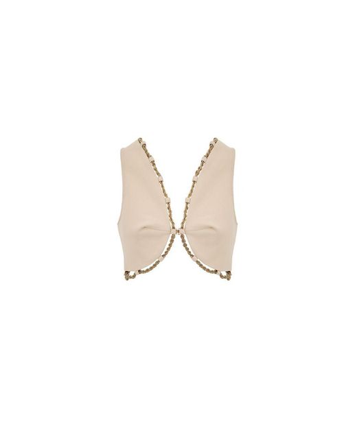 Cult Gaia Natural Cotton Waistcoat