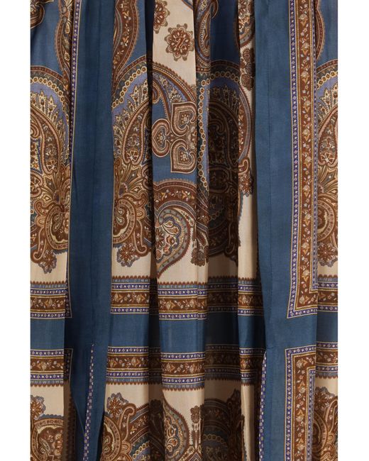 Zimmermann Multicolor Mahon Long Dress Silk