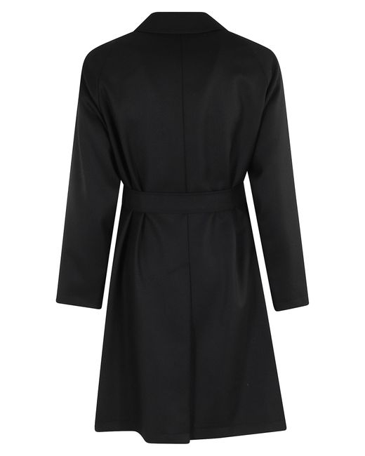 Tagliatore Black Cappotto Salomons Spalle Raglan for men