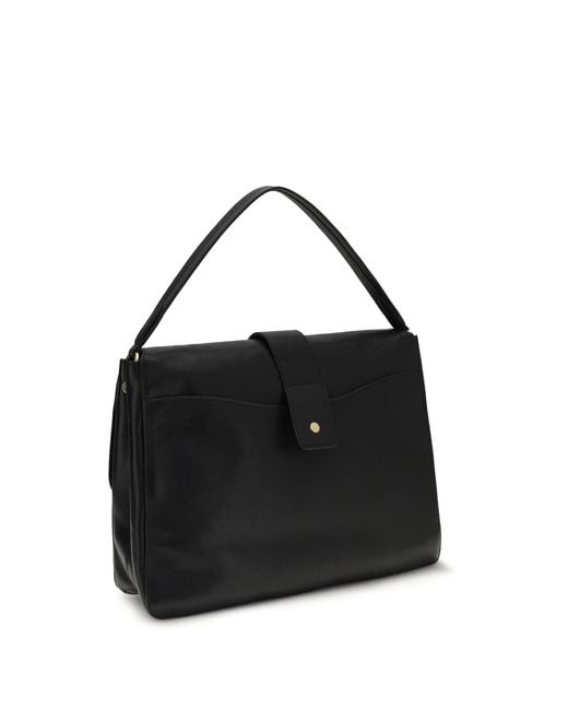 Burberry Black Medium Rider Handbag Lamb Ovis Aries Handbags