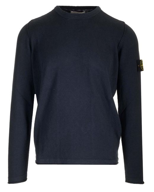 Stone island blue sweater sale