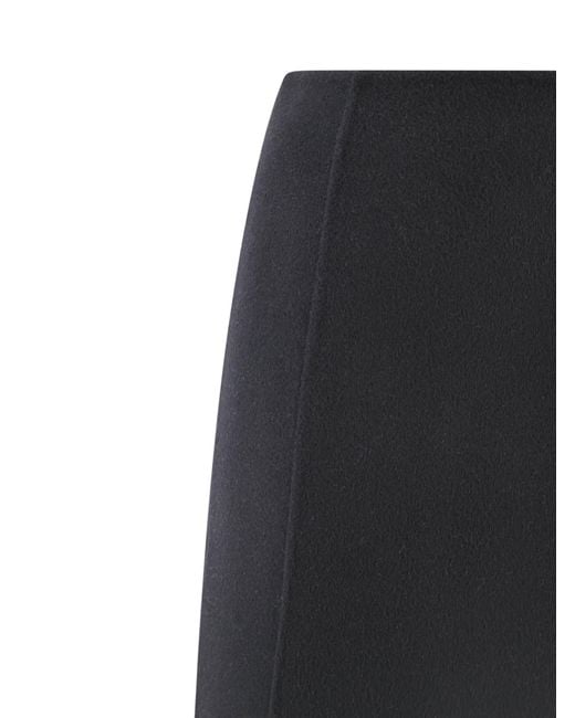 P.A.R.O.S.H. Black Wool Skirt