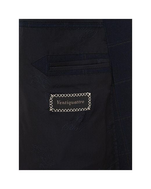 Brioni Blue Wool Blazer Clothing for men