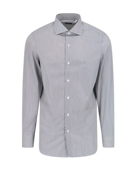 Finamore 1925 Gray Shirt for men