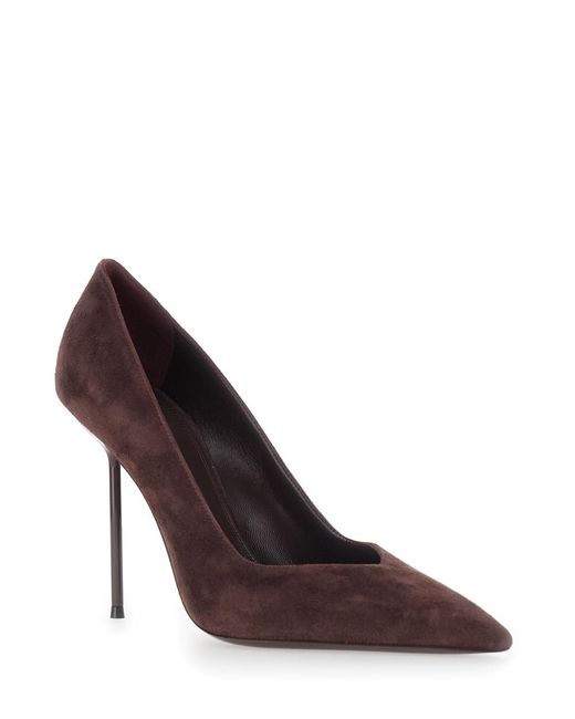 Paris Texas Brown Pumps Lidia Suede Goat Leather