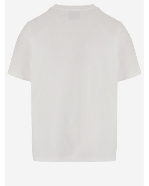 Casablanca White Cotton T-Shirt Organic T-Shirts for men