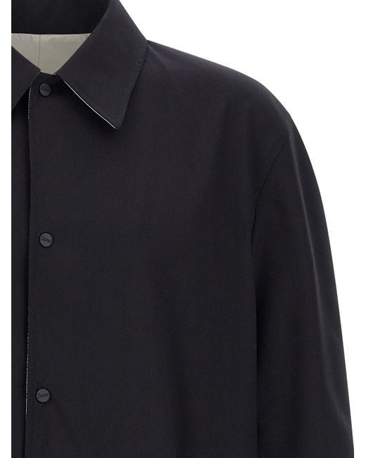 Herno Blue Solid Reversible Jacket for men