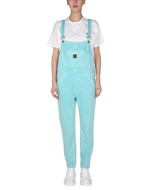 Washington DEE-CEE U.S.A. Blue Denim Overalls Jumpsuits