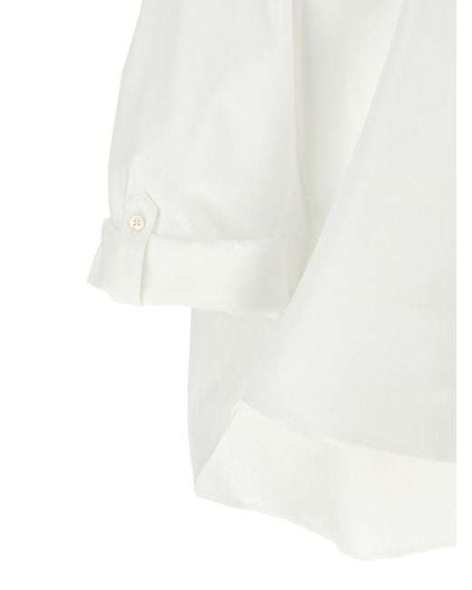 Brunello Cucinelli White Cotton Blouse