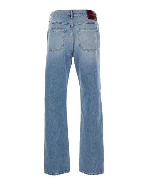 Gucci Blue Denim Jeans, Fabric for men