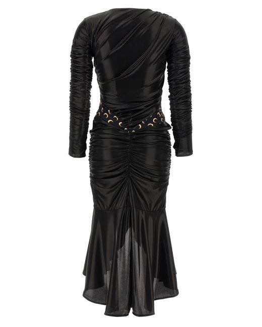MARINE SERRE Black Logo Dress