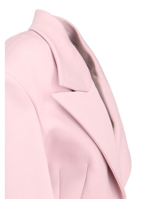 The Attico Pink Single-breasted Blazer