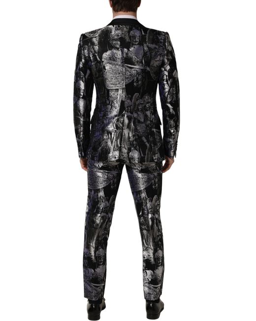Dolce & Gabbana Black Single Breasted Suits for men