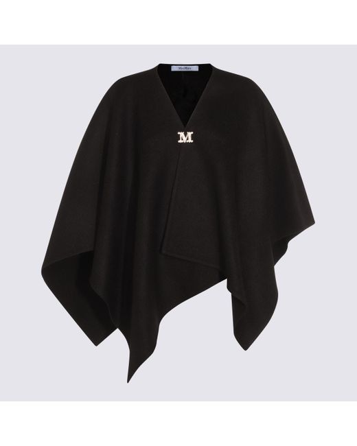 Max Mara Black Serra Capes