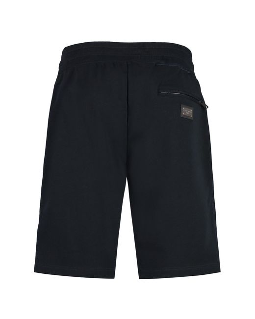Dolce & Gabbana Blue Cotton Bermuda Shorts for men