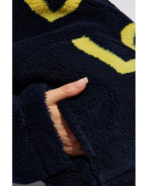 J.W. Anderson Blue Jw Anderson Fleece Sweatshirt With Print for men