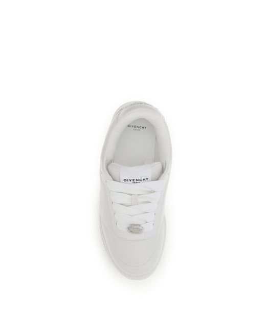 Givenchy White Sneakers Puffy Yard Calf Leather Trainers for men