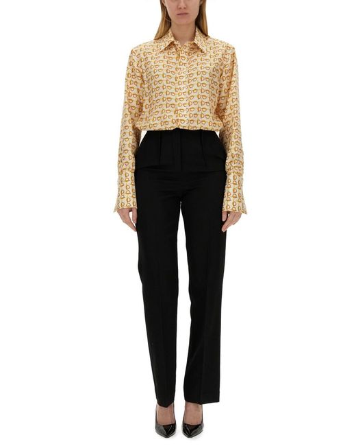 Burberry Natural Shirt B Mulberry Silk
