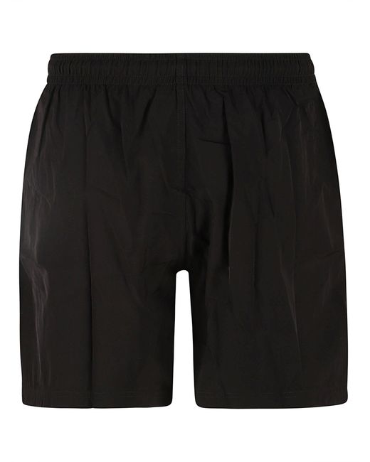 Alexander McQueen Black Varsity Skull Swim Shorts for men