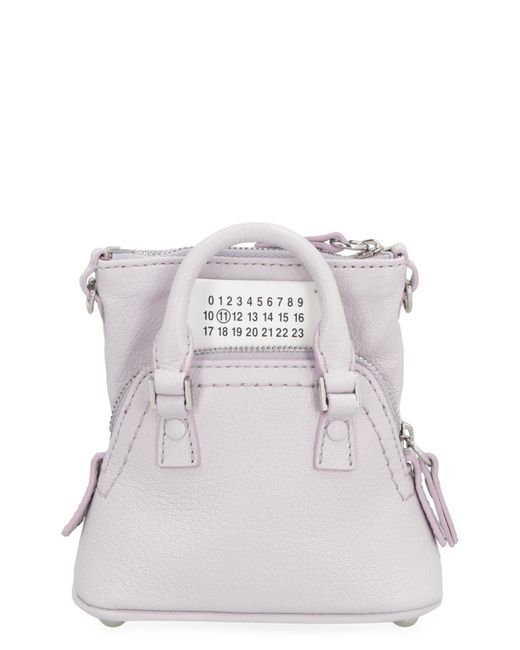 Maison Margiela Purple 5Ac Classique Baby Leather Crossbody Bag Calf Shoulder