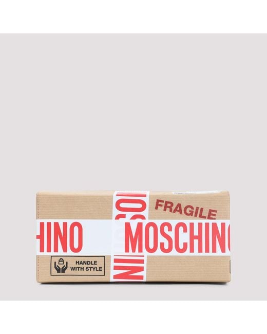 Moschino Red Shipping Box Bag