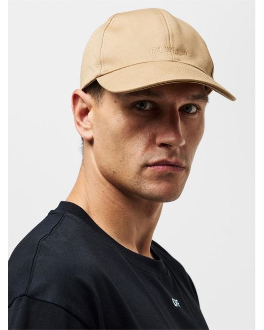 Off-White c/o Virgil Abloh Natural Smr Logo Baseball Cap Accessories Beanies & Hats for men