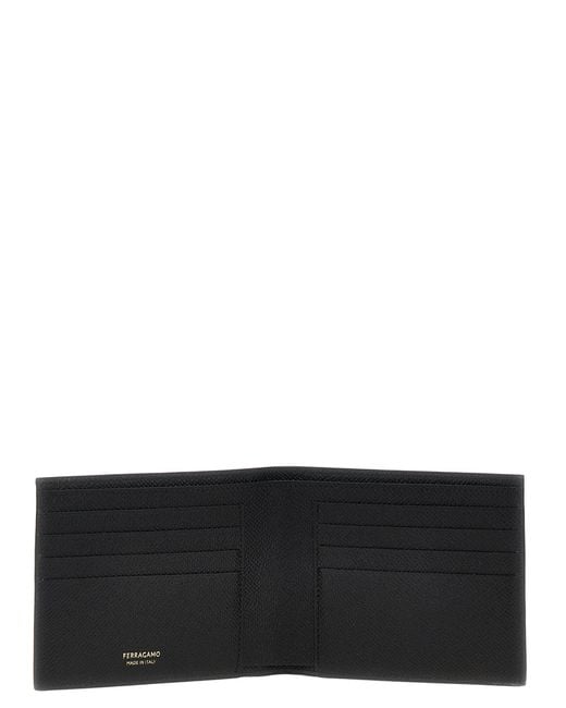 Ferragamo Black 'Gancini' Wallet for men