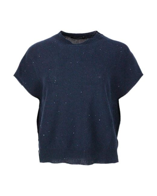 Fabiana Filippi Blue Sweaters 61Co 38Li 1Pl