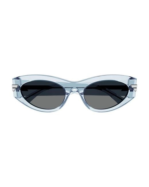 Bottega Veneta Blue Frame And Lens Sunglasses