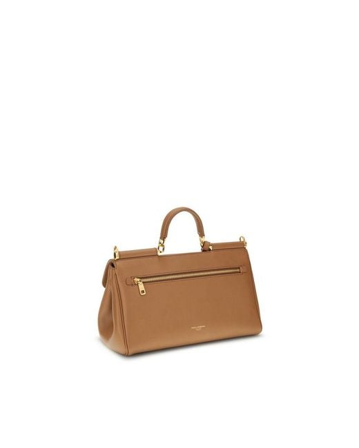 Dolce & Gabbana Brown My Sicily Handbag