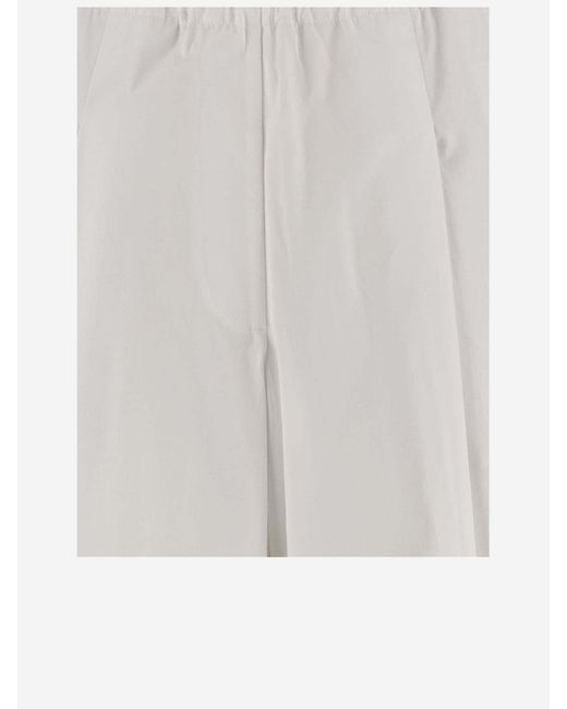 Dries Van Noten White Cotton Pants