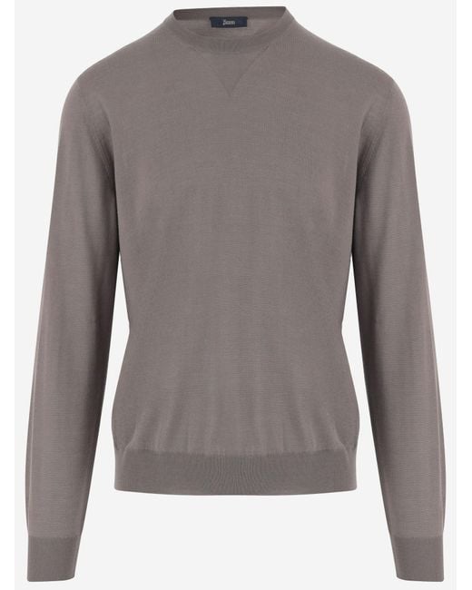 Herno Gray Sweaters for men