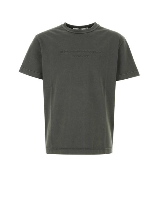 Alexander Wang Gray Cotton T-Shirt