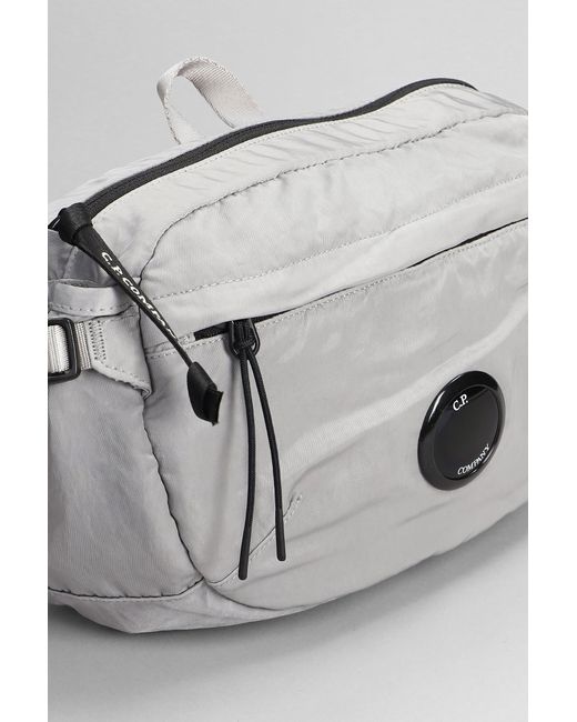 C P Company Gray Nylon B Waist Bag In Grey Polyamide for men