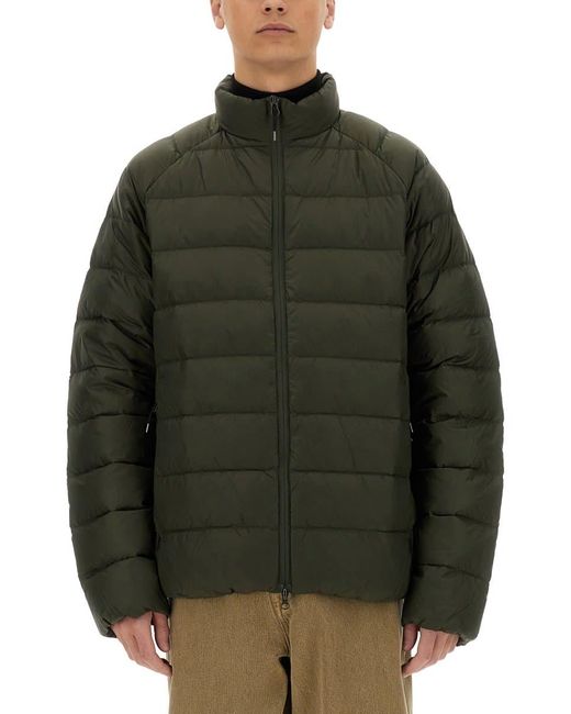 Pyrenex Green Down Jacket With Logo for men