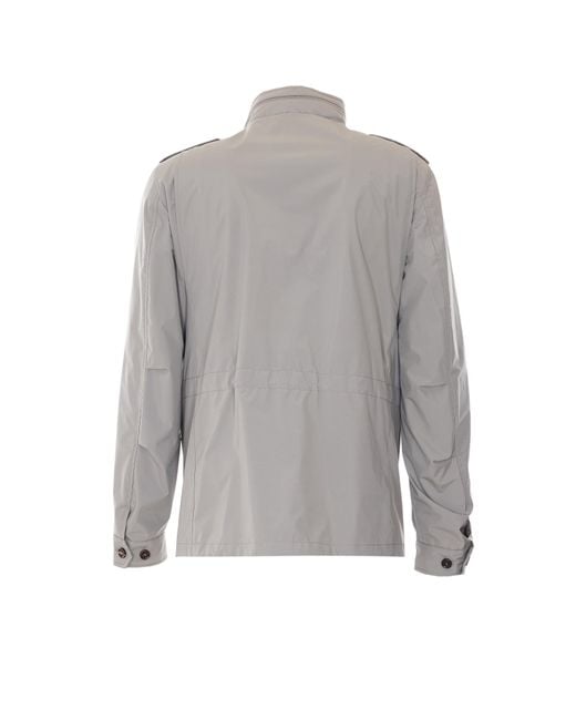 Moorer Gray Jackets Polyester for men