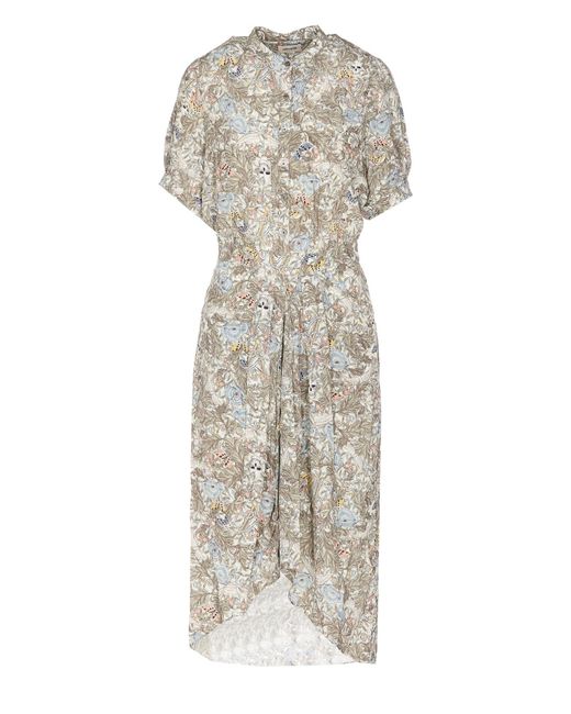 Zadig & Voltaire Rima Soft British Flowers Dress in Natural | Lyst