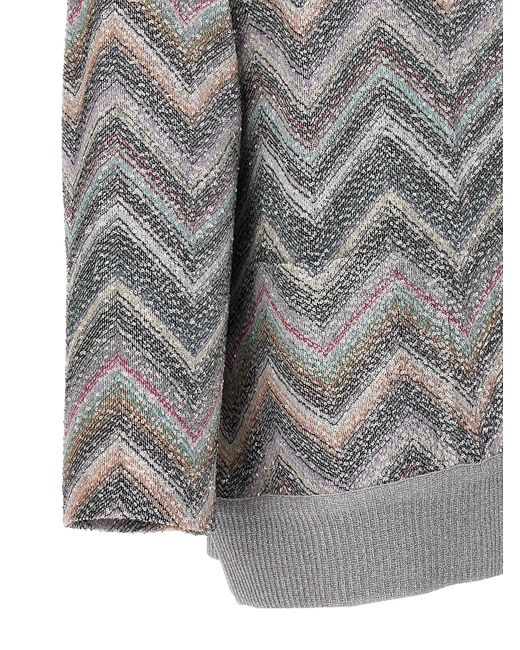 Missoni Gray Sequin Cardigan Sweater, Cardigans