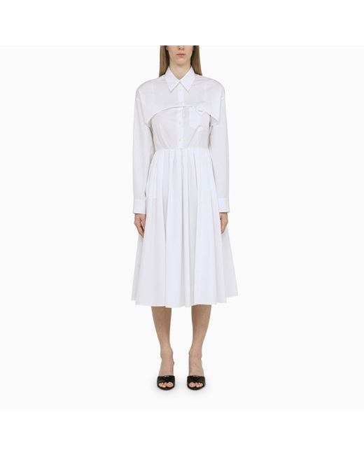Prada White Convertible Dress