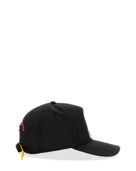 DSquared² Black Invicta X Dsquared Baseball Hat for men