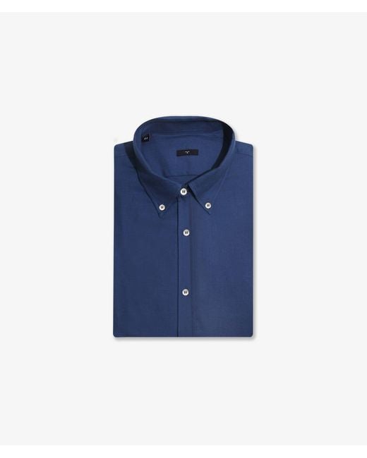 Larusmiani Blue Sport Cashmere And Cotton Shirt Chelsea T-Shirt for men
