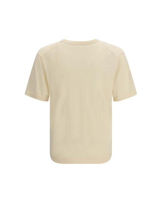 Cruna White Cotton Knitted T-Shirt T-Shirts for men