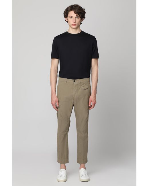 Dondup Gray Trousers Robin Cotton for men