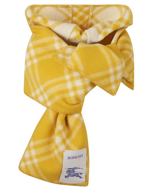 Burberry Yellow Check Scarf for men