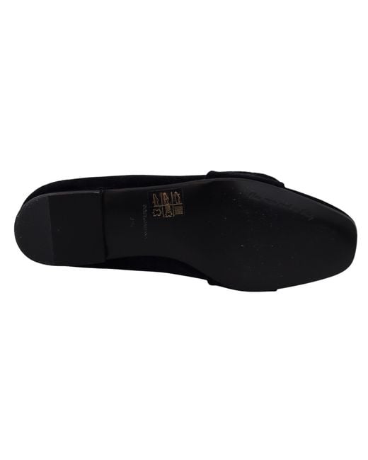 Dolce & Gabbana Black Chic Velvet Crystal-Embellished Loafers