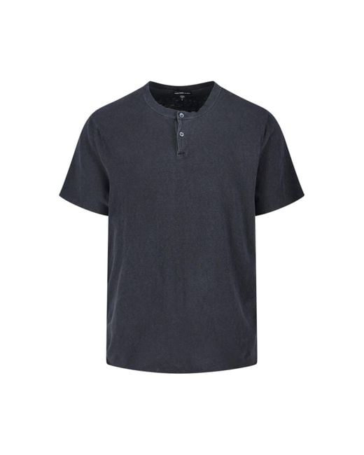 James Perse Blue Classic T-Shirt for men